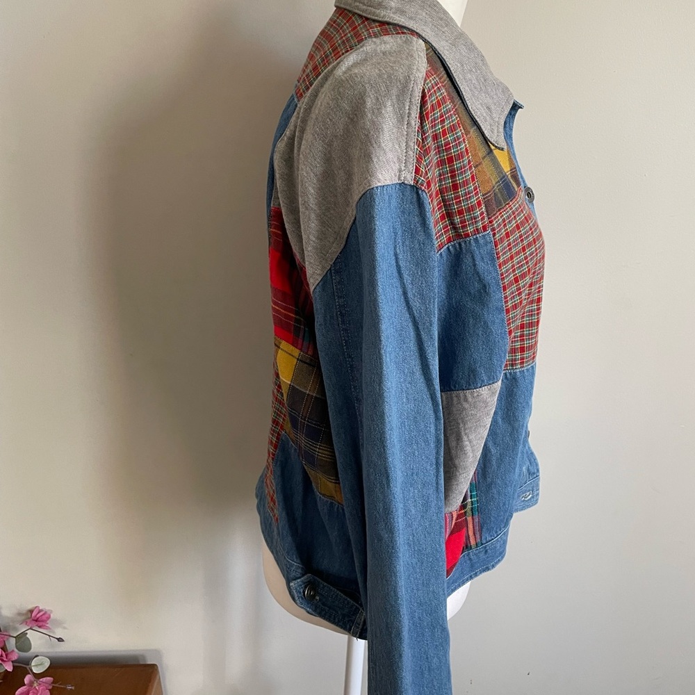 Patchwork Denim Jacket - image 4